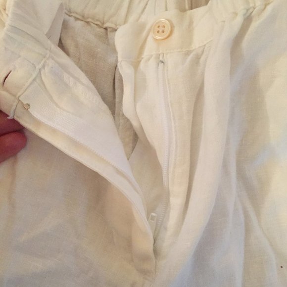 White linen summer pants - Picture 4 of 5